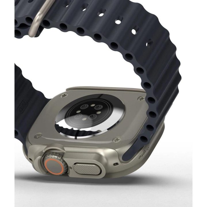 Ringke Slim dėklų rinkinys (2 vnt.) Apple Watch Ultra 1/2 (49 mm) – skaidrus ir titano spalvos