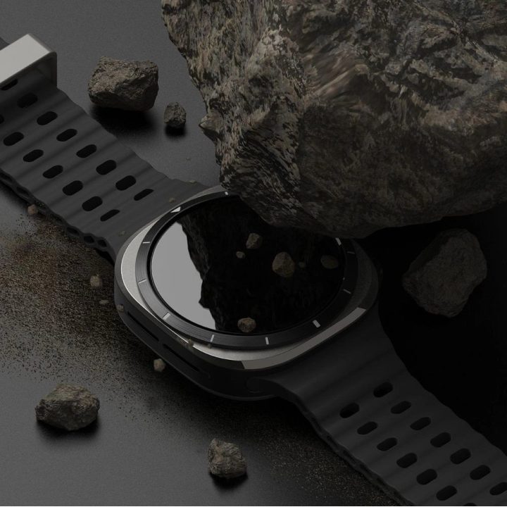Ringke plonas dėklas ir grūdinto stiklo apsauga Samsung Galaxy Watch Ultra 47mm – skaidrus