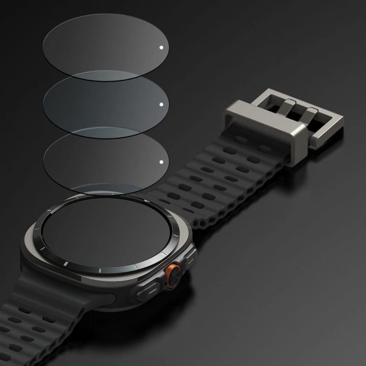 Ringke plonas dėklas ir grūdinto stiklo apsauga Samsung Galaxy Watch Ultra 47mm – skaidrus