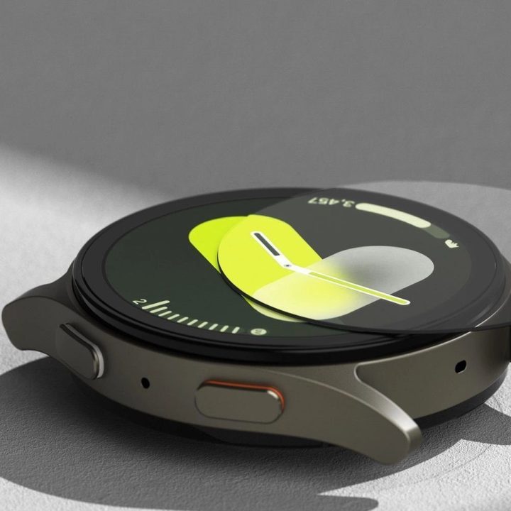 Ringke plonas dėklas ir grūdinto stiklo apsauga Samsung Galaxy Watch 7 44mm – juodas