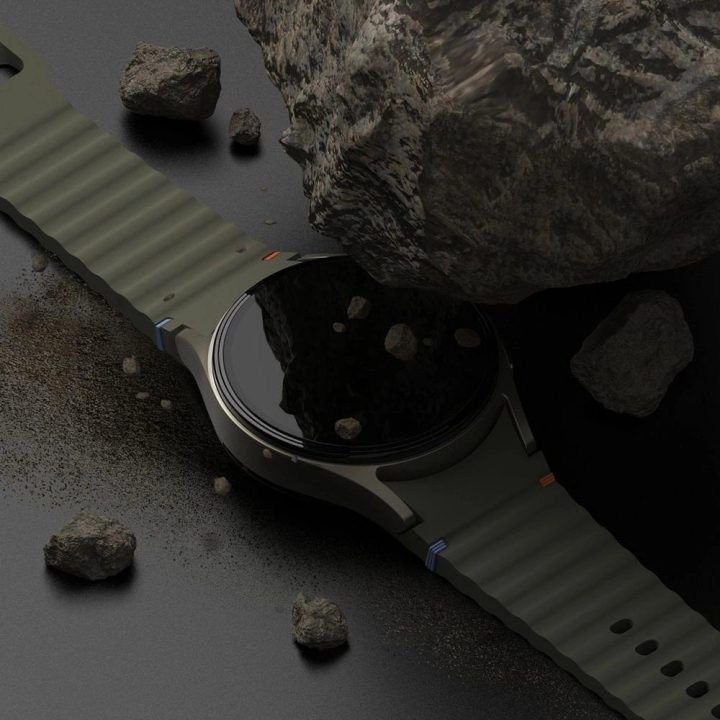 Ringke plonas dėklas ir grūdinto stiklo apsauga Samsung Galaxy Watch 7 44mm – juodas