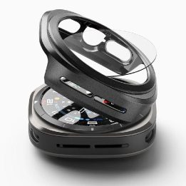 Ringke plonas dėklas ir grūdinto stiklo apsauga Samsung Galaxy Watch Ultra 47mm – juodas