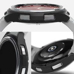 Ringke Slim dėklų rinkinys (2 vnt.) Samsung Galaxy Watch 6 Classic 43 mm – juodas ir skaidrus