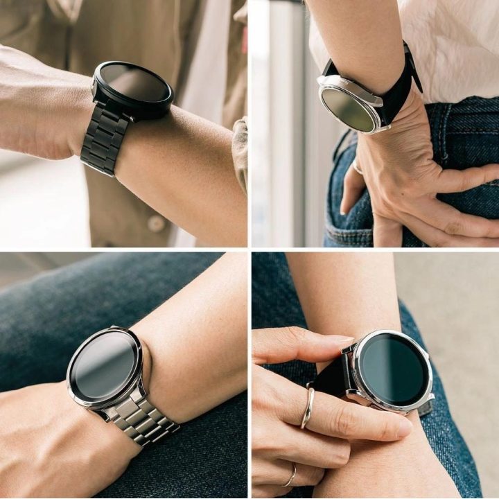 Ringke Slim dėklų rinkinys (2 vnt.) Samsung Galaxy Watch 6 Classic 43 mm – juodas ir skaidrus