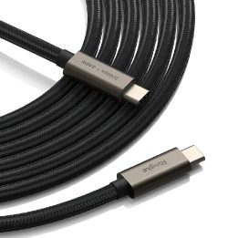 Ringke USB-C 3.2 Gen 2 PD 240W įkrovimo laidas, 100 cm, juodas