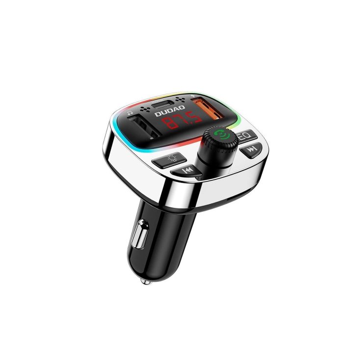 FM siųstuvas su PD 25W greitu įkrovimu, Bluetooth 5.3 ir RGB apšvietimu