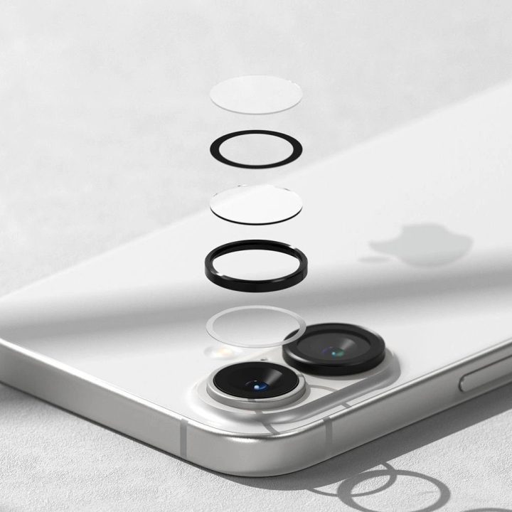 Ringke kamerų apsauga (2 vnt.) iPhone 16 / 16 Plus – juoda