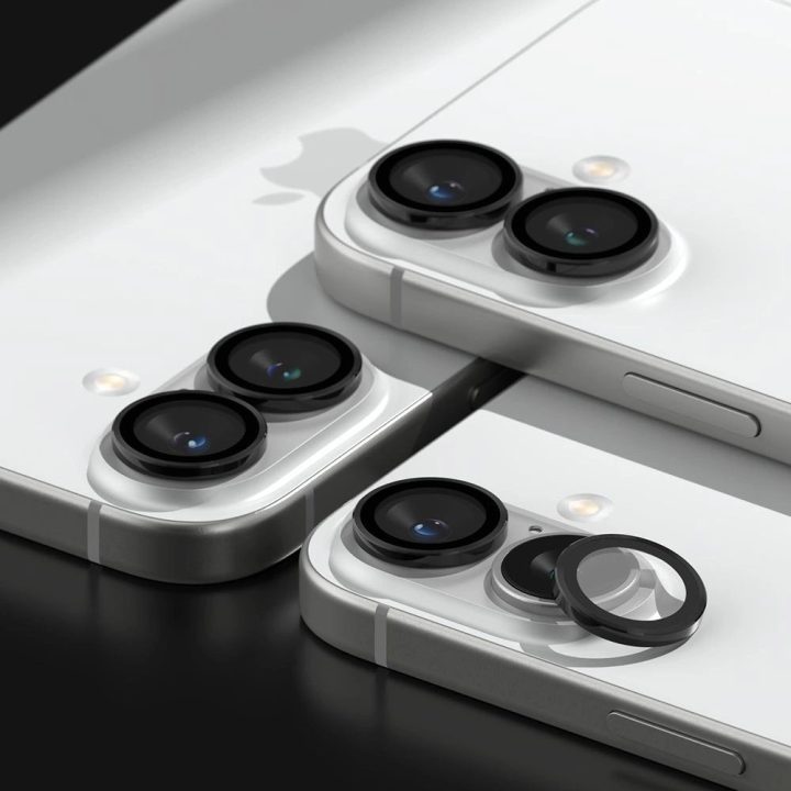 Ringke kamerų apsauga (2 vnt.) iPhone 16 / 16 Plus – juoda