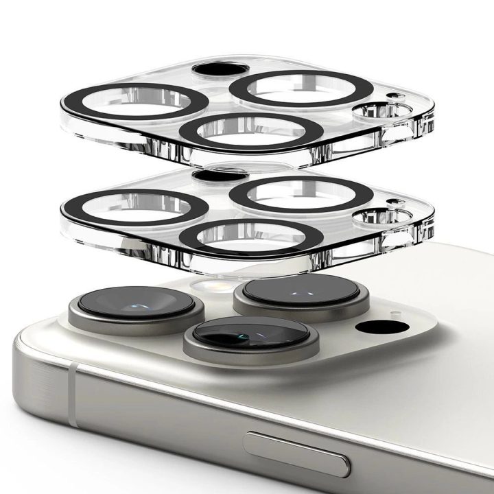 Grūdintas Stiklas iPhone 16 Pro / 16 Pro Max Kameros Apsaugai (2 vnt.)