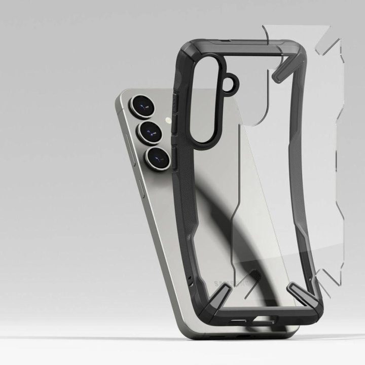 Ringke Fusion X dėklas Samsung Galaxy S25+ – juodas