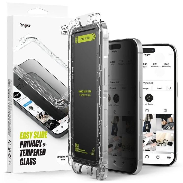 Privacy Glass 2-pack for iPhone 16 Pro