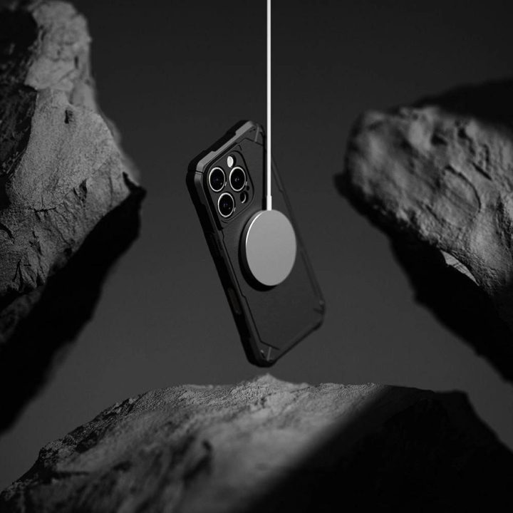 Ringke tvirtas MagSafe dėklas iPhone 16 Pro – juodas