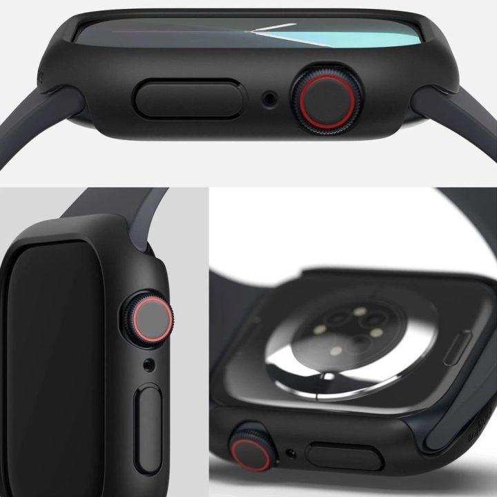 Dėklas Apple Watch 10 46mm – Skaidrus ir Matinė Juoda
