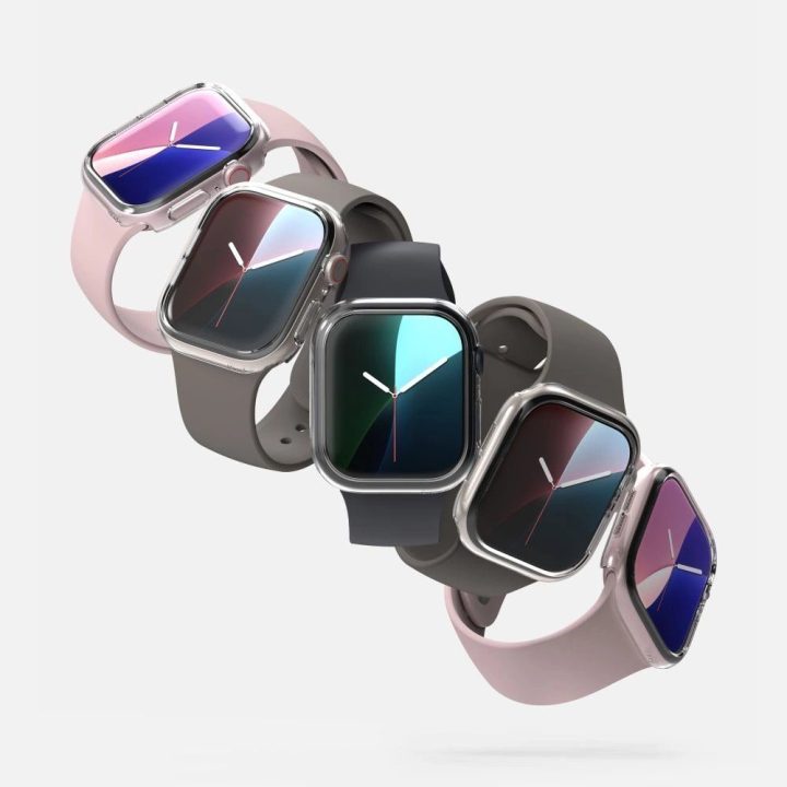Dėklas Apple Watch 10 46mm – Skaidrus ir Matinė Juoda