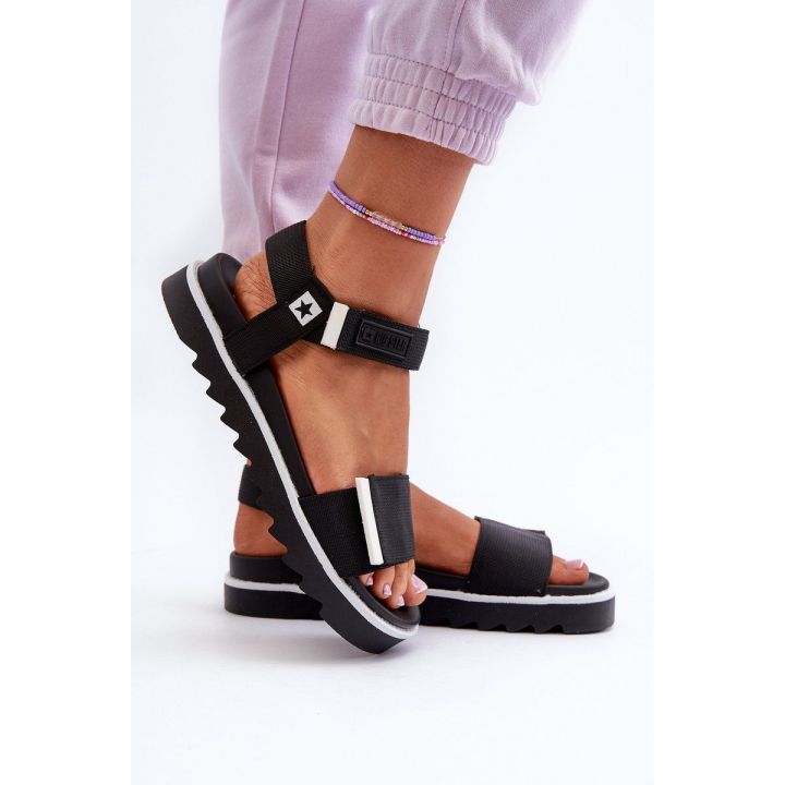 Moteriški platforminiai sandalai Big Star NN274778 Black