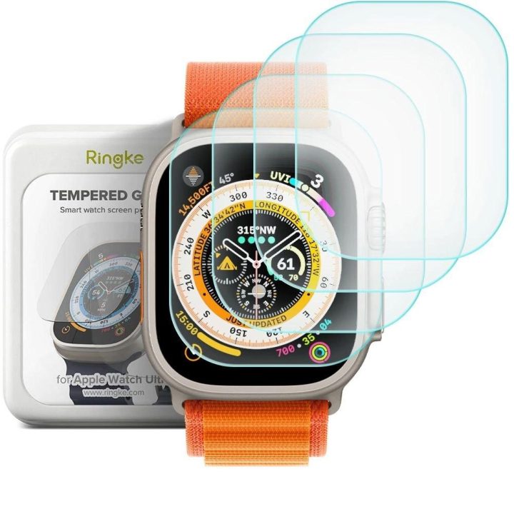Ringke ID FC Glass 4-vnt grūdintas stiklas Apple Watch Ultra 1 / 2 (49 mm)