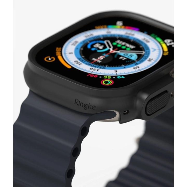 2 vnt. dėklas Apple Watch Ultra“ 1/2 (49 mm) – skaidrus ir matinės juodos spalvos