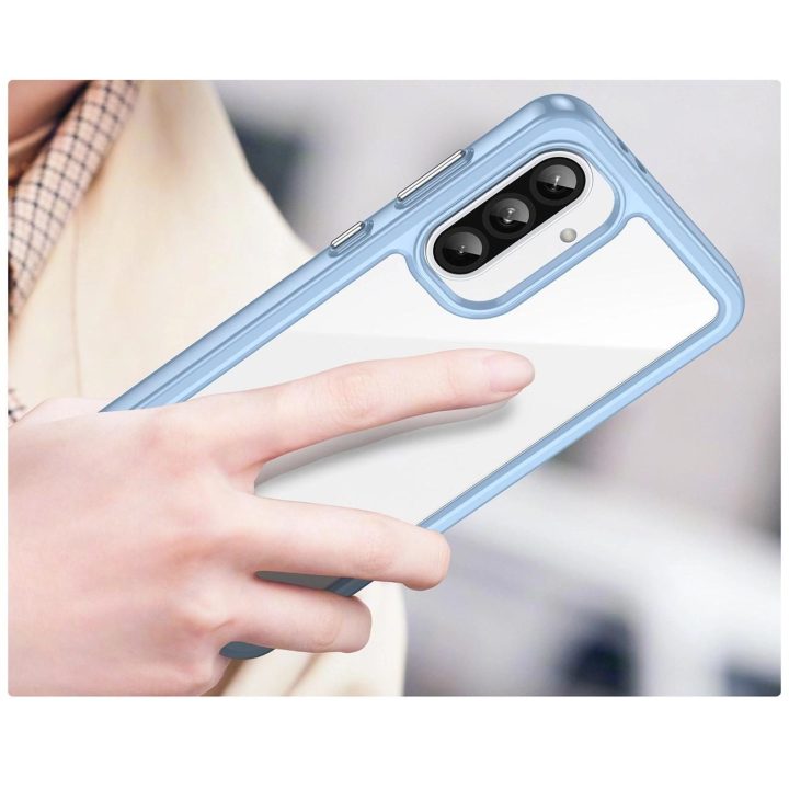 Mėlynas Outer Space dėklas Samsung Galaxy A56 su elastingu rėmeliu