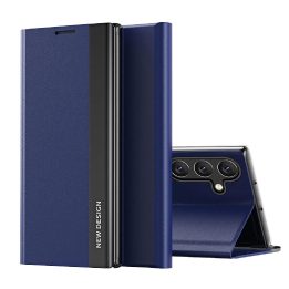 dėklas su dangteliu ir stovu Samsung Galaxy A56, mėlynas