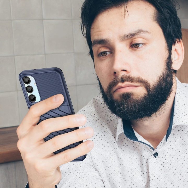 Tvirtas silikoninis dėklas Thunder Case Samsung Galaxy A26 - mėlynas