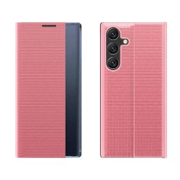 dėklas su atverčiamu dangteliu ir stovu Samsung Galaxy A36, rožinis