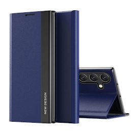 Mėlynas atverčiamas dėklas su stovu Samsung Galaxy A36 – Sleep Case Pro
