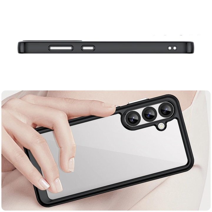 Dėklas Outer Space Case skirtas Samsung Galaxy A36 – juodos spalvos