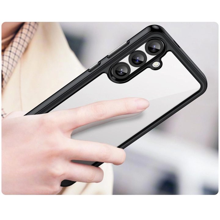 Dėklas Outer Space Case skirtas Samsung Galaxy A36 – juodos spalvos