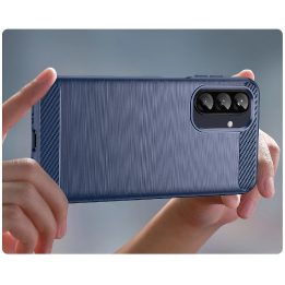 Mėlynas anglies pluošto dėklas Samsung Galaxy A26