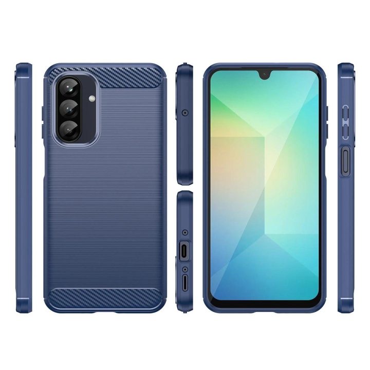 Mėlynas anglies pluošto dėklas Samsung Galaxy A26