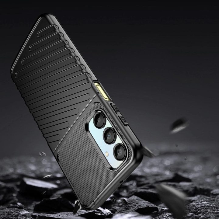 Samsung Galaxy A26 silikoninis šarvuotas dėklas Thunder Case - juodas