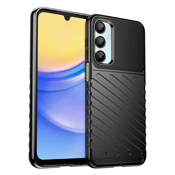 Samsung Galaxy A26 silikoninis šarvuotas dėklas Thunder Case - juodas