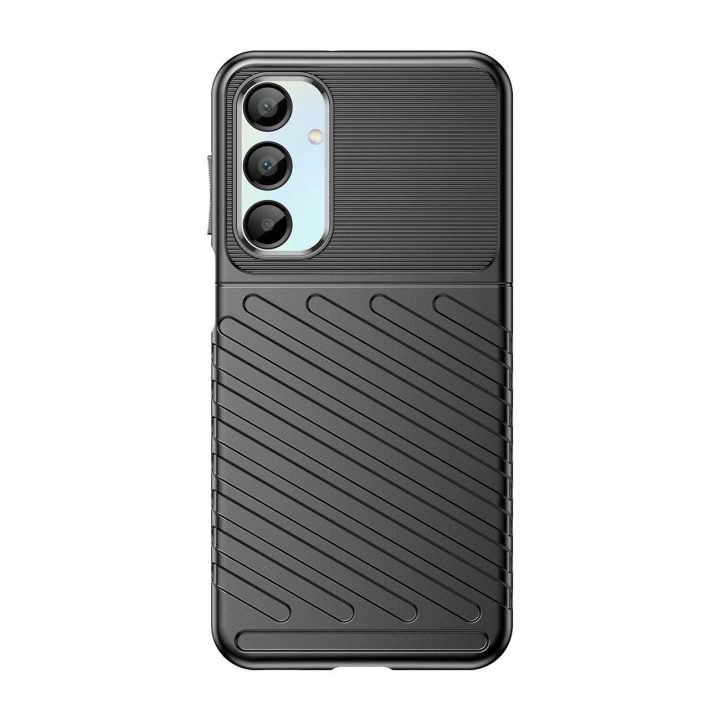 Samsung Galaxy A26 silikoninis šarvuotas dėklas Thunder Case - juodas