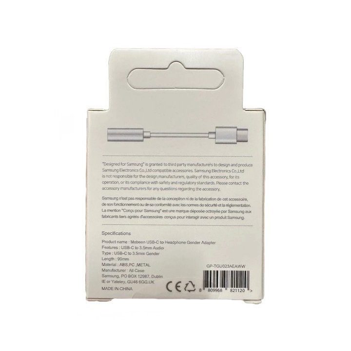 Samsung DAC USB-C to 3.5mm mini jack adapter - white