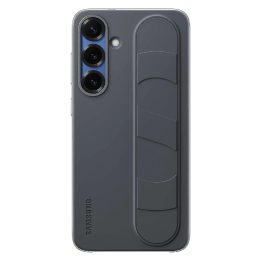 silikoninis dėklas su laikikliu ir stovu, skirtas Samsung Galaxy S25+ (Juodas)