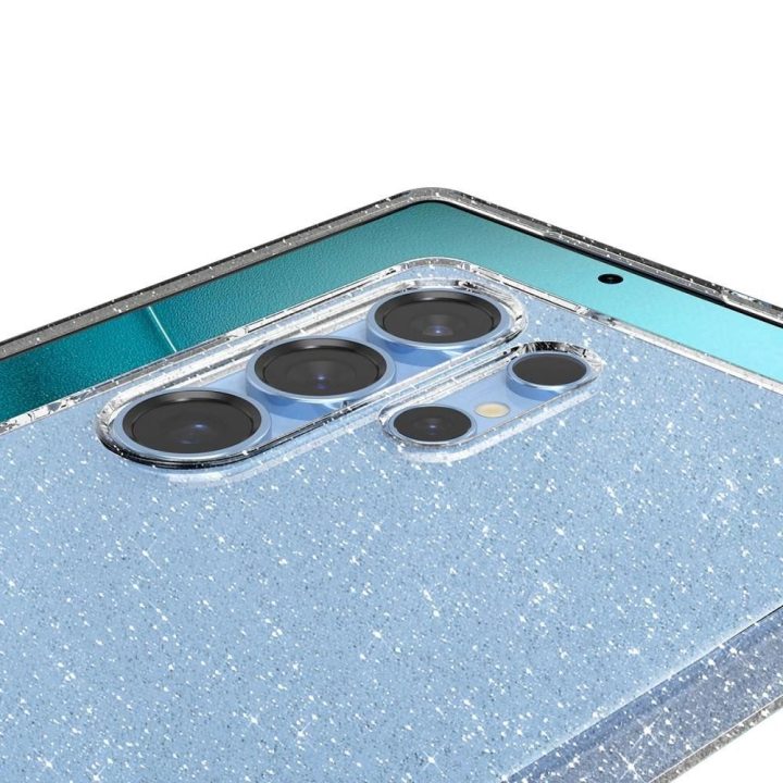 Skaidrus blizgus Spigen Liquid Crystal dėklas Samsung Galaxy S25 Ultra