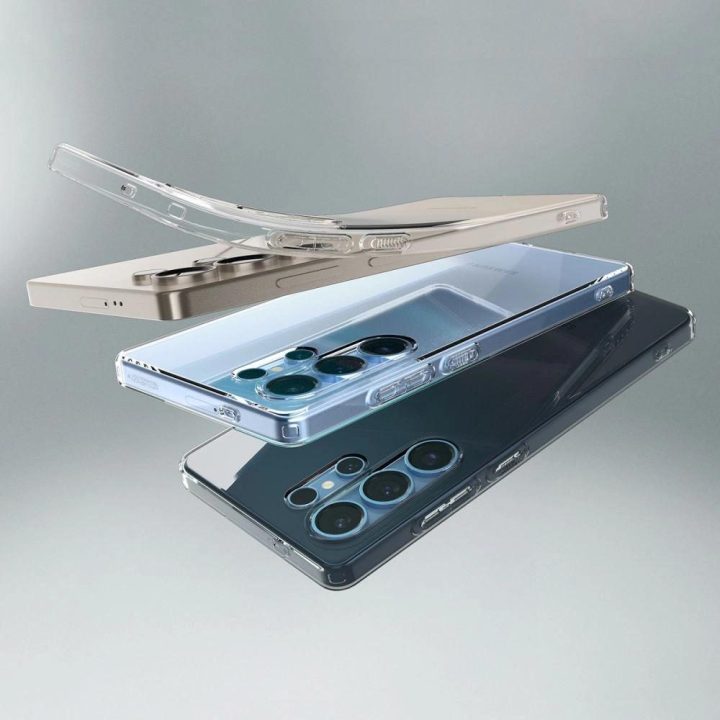 Skaidrus blizgus Spigen Liquid Crystal dėklas Samsung Galaxy S25 Ultra