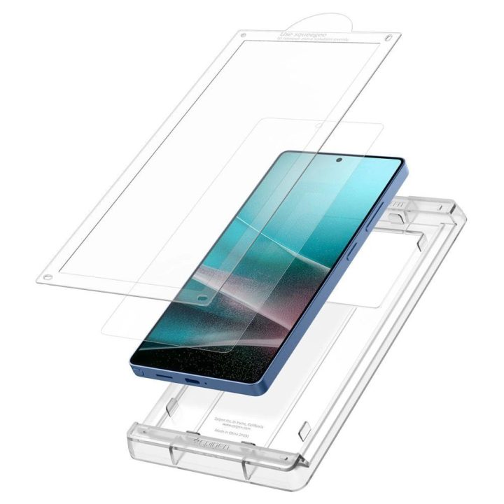 Grūdintas stiklas Spigen Elite Shield EZ FIT Samsung Galaxy S25 Ultra - skaidrus