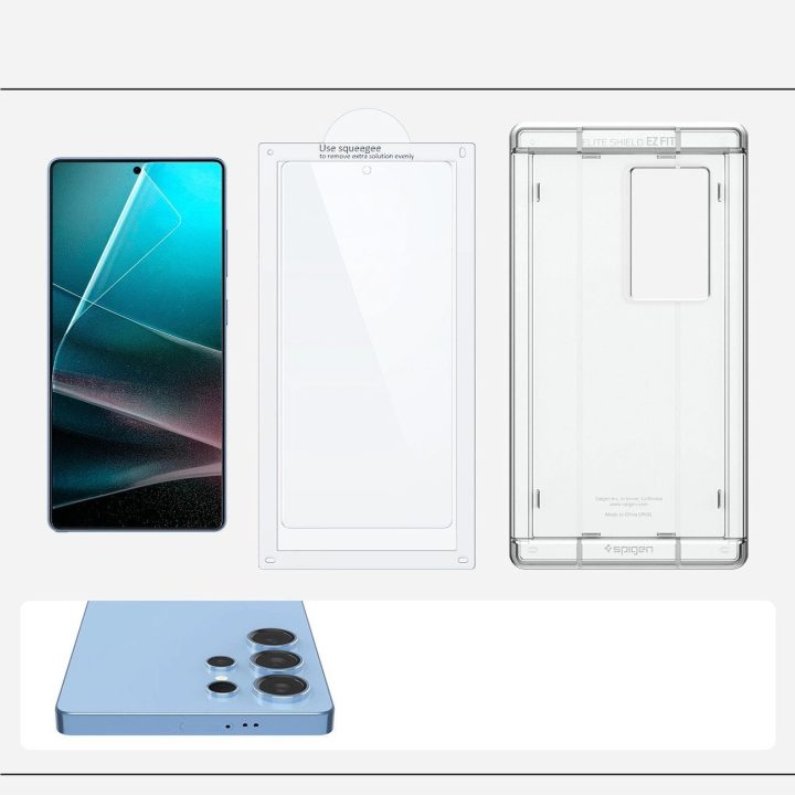 Grūdintas stiklas Spigen Elite Shield EZ FIT Samsung Galaxy S25 Ultra - skaidrus