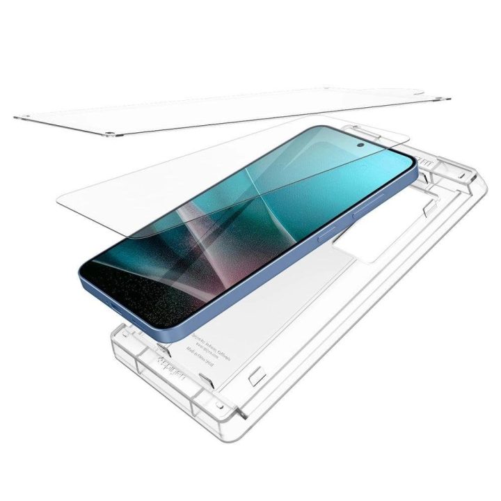 Spigen Elite Shield EZ Fit grūdintas stiklas Samsung Galaxy S25 - skaidrus