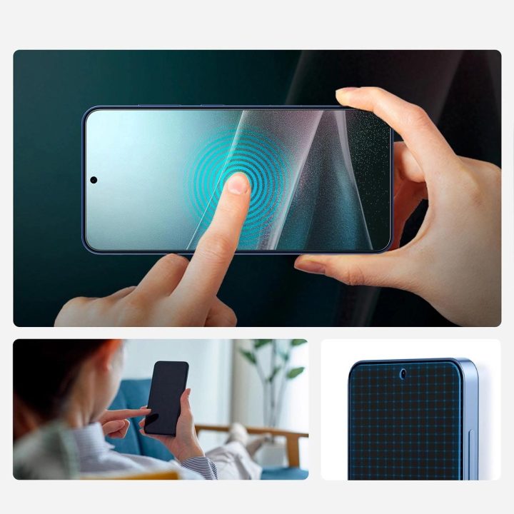 Spigen Elite Shield EZ Fit grūdintas stiklas Samsung Galaxy S25 - skaidrus