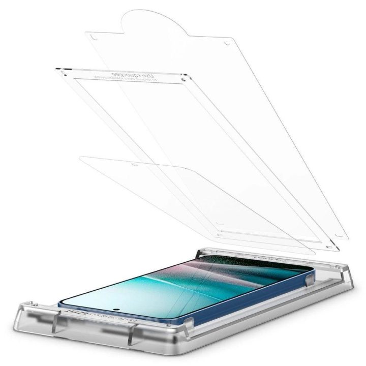 Spigen Elite Shield EZ Fit grūdintas stiklas Samsung Galaxy S25 - skaidrus