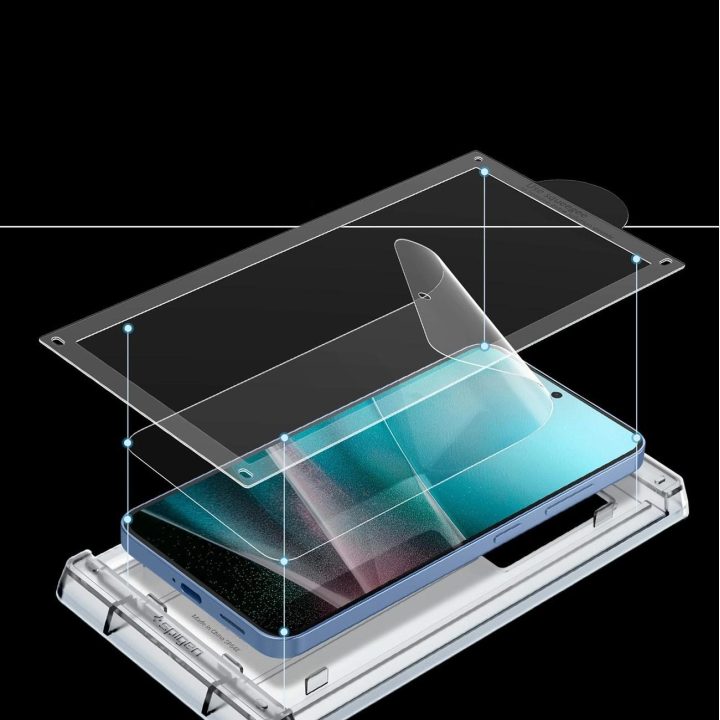 Spigen Elite Shield EZ Fit grūdintas stiklas Samsung Galaxy S25 - skaidrus