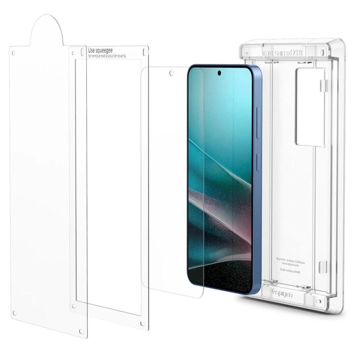Spigen Elite Shield EZ Fit grūdintas stiklas Samsung Galaxy S25 - skaidrus