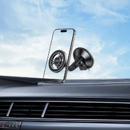 Magnetinis automobilinis laikiklis N56 MagSafe, tvirtinimas prie prietaisų skydelio ir stiklo - juodas