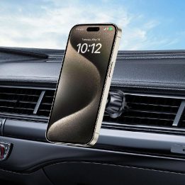 Magnetinis automobilinis telefono laikiklis N56 su MagSafe, tvirtinamas į CD lizdą - juodas