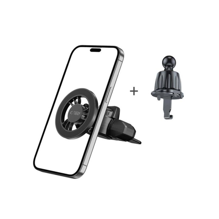 Magnetinis automobilinis telefono laikiklis N56 su MagSafe, tvirtinamas į CD lizdą - juodas