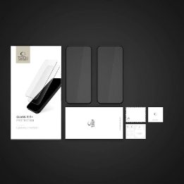 Grūdintas stiklas Glass Fit+ (2 vnt.) Motorola Moto G15 / G15 Power / G05 / E15 - juodas