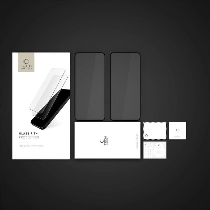 Grūdintas stiklas Glass Fit 2 vnt. Xiaomi Redmi Note 14 4G / 5G juodas