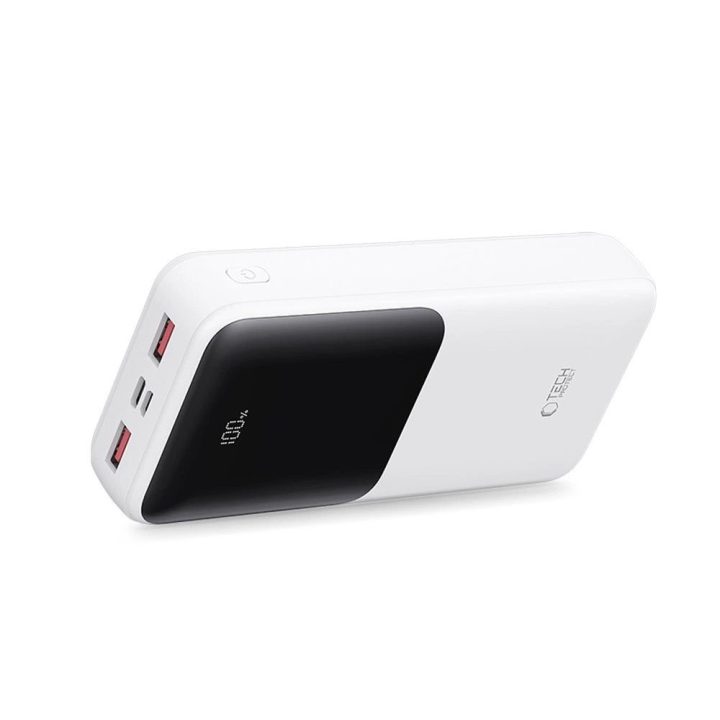 Išorinė baterija PB02 20000mAh 22.5W balta – greitas įkrovimas